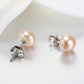 Freshwater Button Pearls - Orange Pink