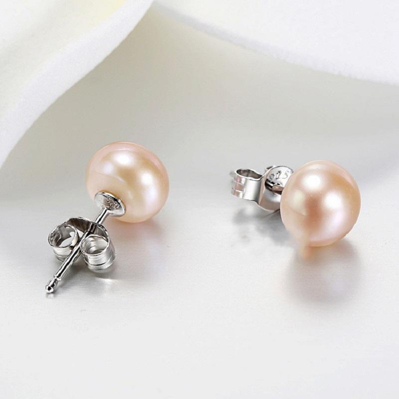 Freshwater Button Pearls - Orange Pink