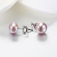 Freshwater Button Pearls - Purple