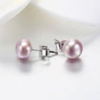 Freshwater Button Pearls - Purple