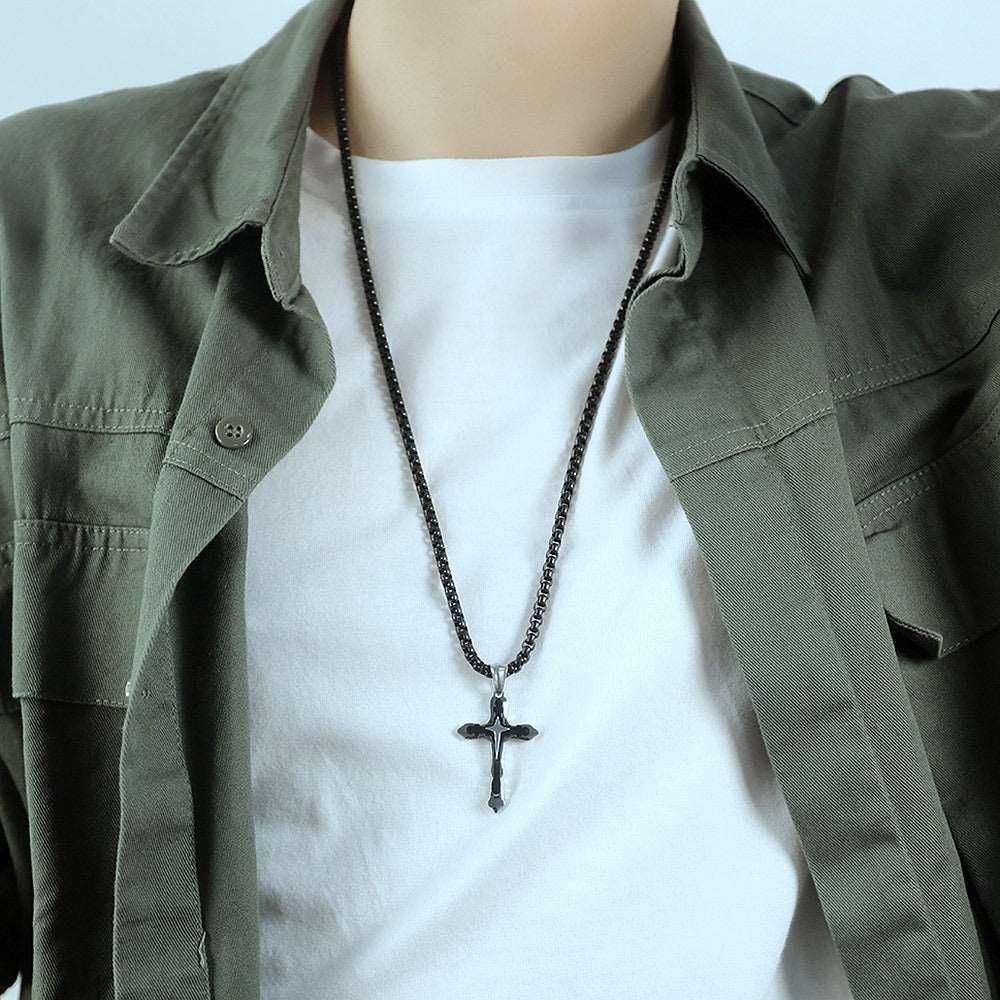 Men's Multilayer Cross Necklace