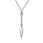 Kunai Steel Spear Pendant Necklace