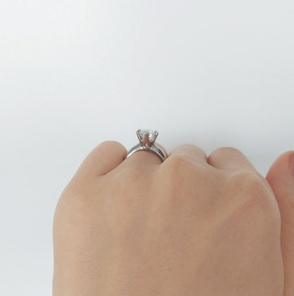 1ct Moissanite Solitaire 6 Prong Rings