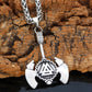 Vegvisir Viking Battle Axe- Silver