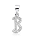 S925 Alphabet B Pendant