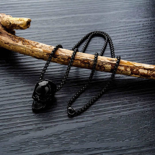 Black Skull Necklace