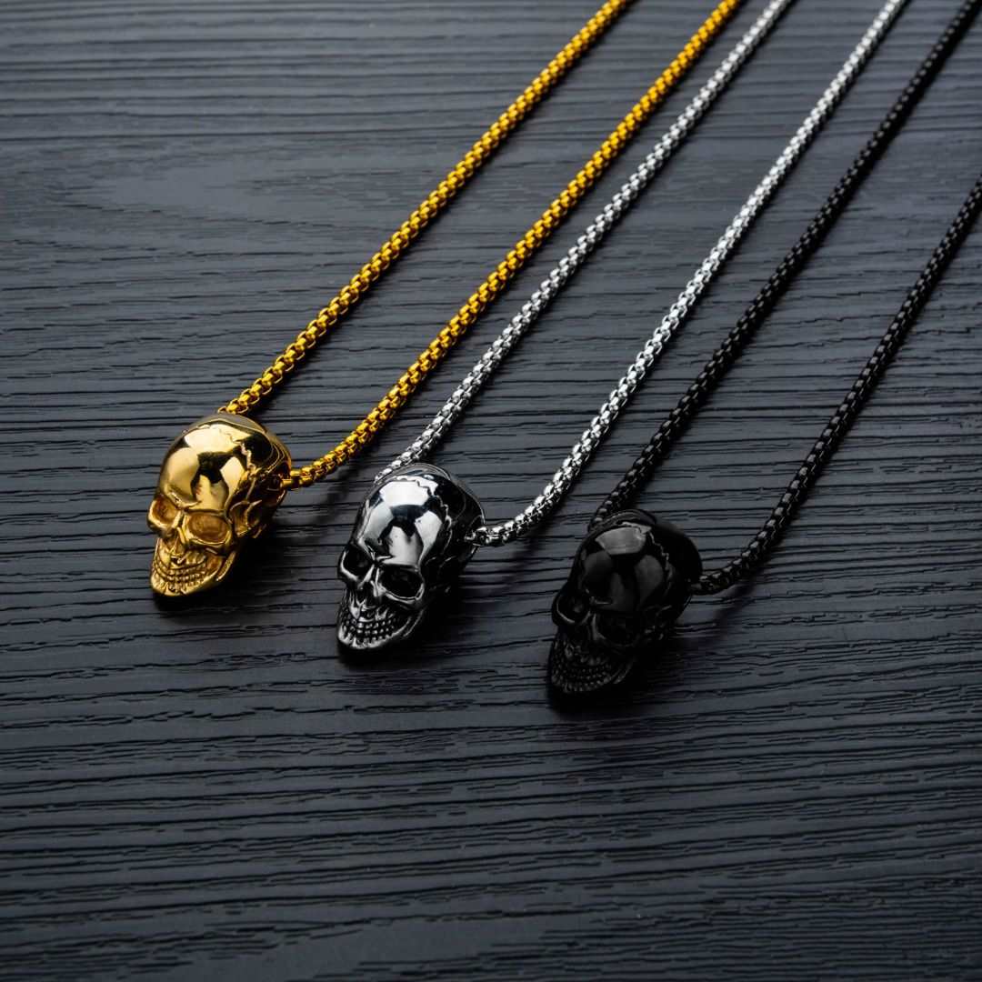 Black Skull Necklace