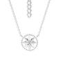 Silver Compass Necklace