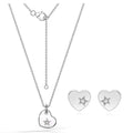 Cupid Heart Necklace and Earrings set