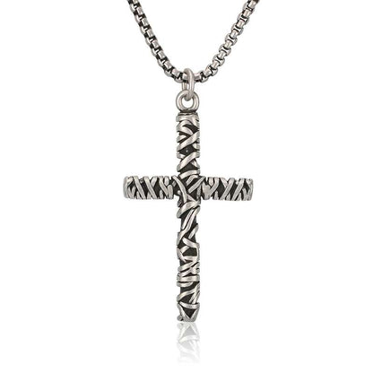 Trendy Entwined Cross Necklace