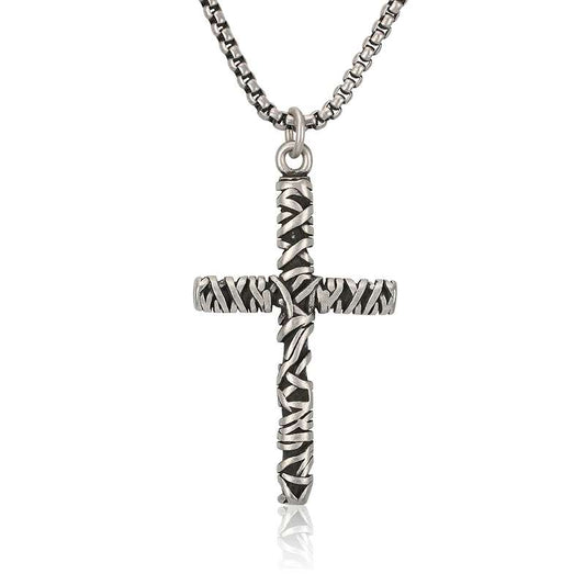Trendy Entwined Cross Necklace