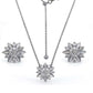 Flower Necklace and Earrings Set