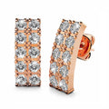 Glow Bar Earrings - Rose Gold