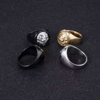 Lion Head Ring - Silver