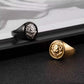 Lion Head Ring - Black