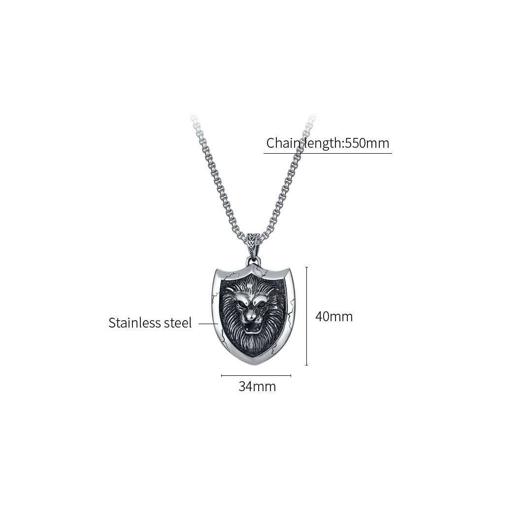 Lion Shield Necklace