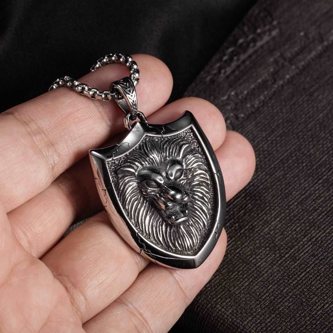 Lion Shield Necklace