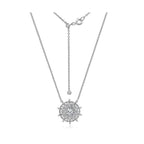 Dhia Mandala Earrings & Necklace Set Embellished with Swarovski Zirconia