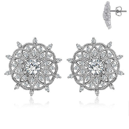 Dhia Mandala Earrings embellished with Swarovski Zirconia
