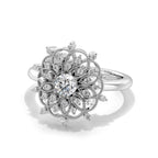 Dhia Mandala Ring Embellished with Swarovski Zirconia