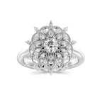 Dhia Mandala Ring Embellished with Swarovski Zirconia
