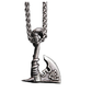 Valknut Viking Axe Necklace- Silver