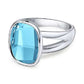 Dhia Ocean Blue Ring made with Crystals from Swarovski