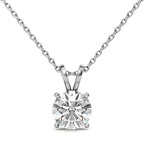 4 Prong Solitaire Pendant embellished with 1.6ct Swarovski Zirconia
