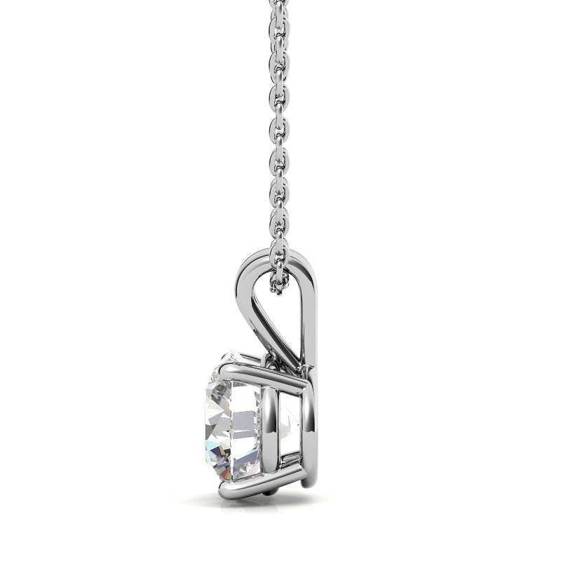 4 Prong Solitaire Pendant embellished with 1.6ct Swarovski Zirconia