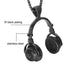 Black Headphone Pendant Necklace