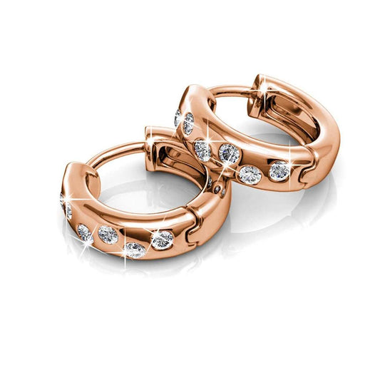 Exotic Hoop Earrings - Rose Gold