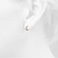 Exotic Hoop Earrings - Rose Gold