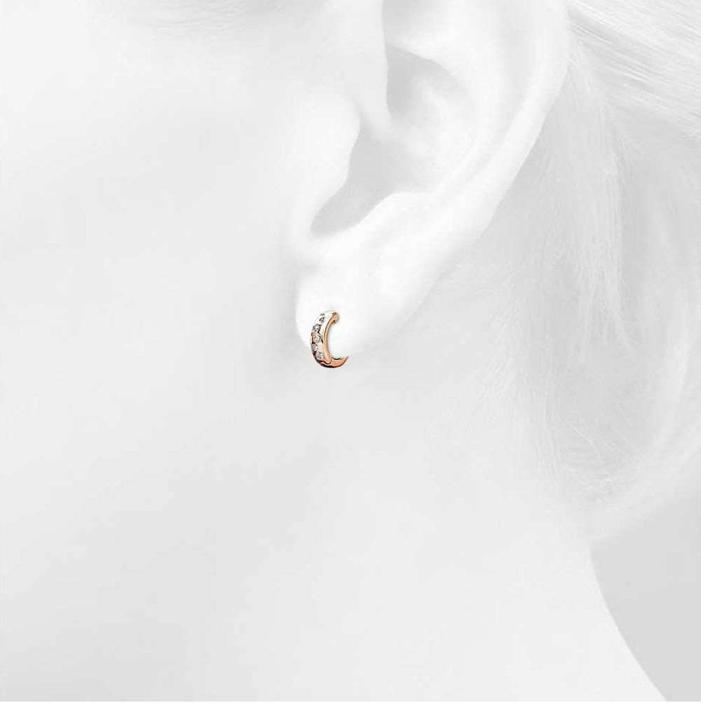 Exotic Hoop Earrings - Rose Gold
