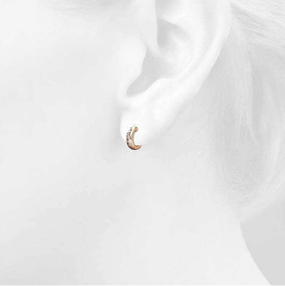 Exotic Hoop Earrings - Rose Gold