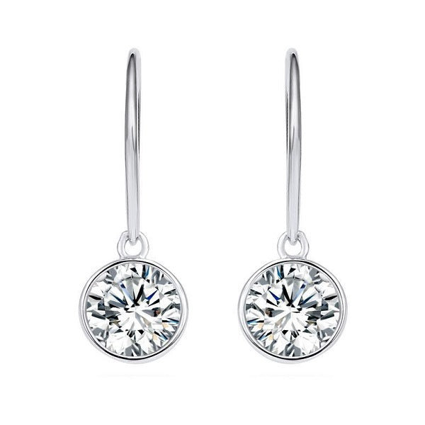 Hoop Drop with Crystals from Swarovski