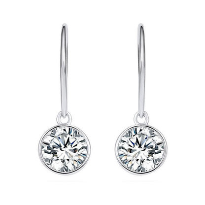 Hoop Drop with Crystals from Swarovski