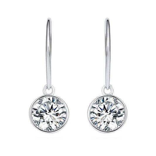 Hoop Drop Swarovski Earrings