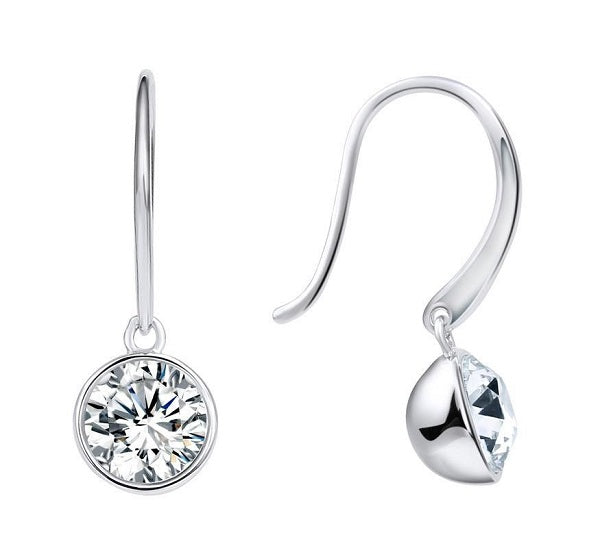 Hoop Drop with Crystals from Swarovski