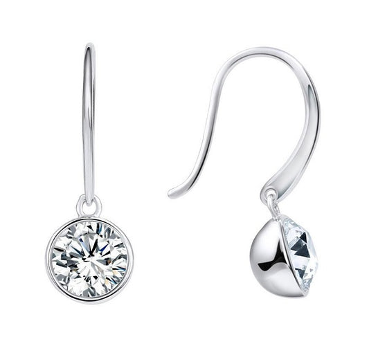 Hoop Drop with Crystals from Swarovski
