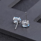 1,2ct Natural Sky Blue Topaz Oval Shape Stud Earrings