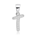 S925 Alphabet T Pendant