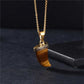 Dhia Tiger Eye Tooth Necklace