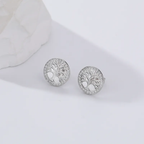 S925 Tree Of Life Stud Earrings