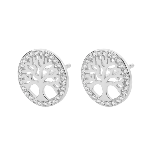 S925 Tree Of Life Stud Earrings