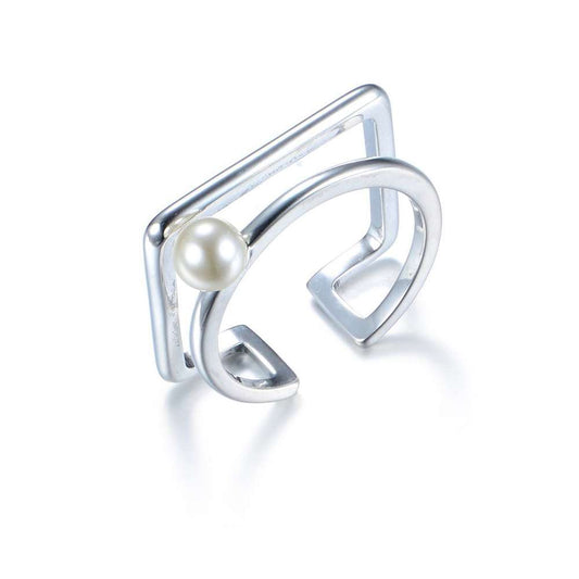 Dhia Pearl Trendy RingDhia Trendy Ring made with Pearl from Swarovski
Category: RingsMaterial: 925 Sterling Silver & RhodiumColor: Swarovski Mother PearlN.W: 3,6g
Ring– Size: AdjustabDhia JewelleryDhia JewelleryDhia Pearl Trendy Ring