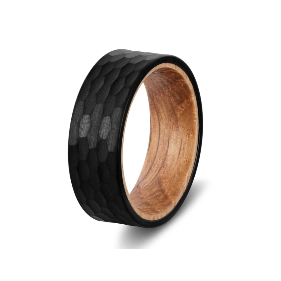 Whiskey Barrel and Tungsten Rings