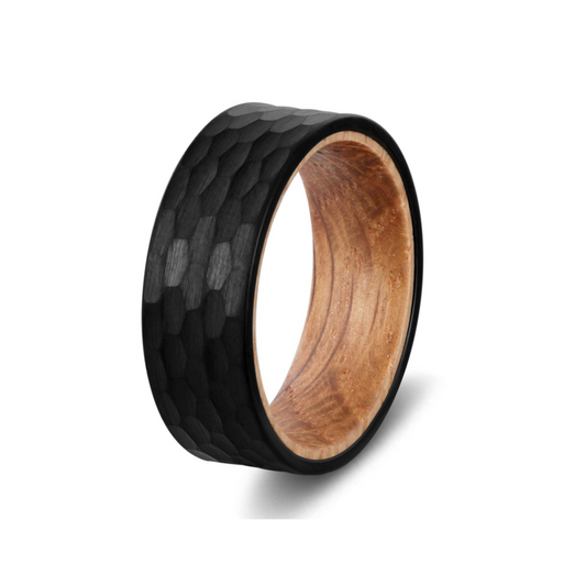 Whiskey Barrel and Tungsten Rings