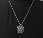 Celtic Norse Pagan Warrior Necklace - Silver
